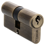 Ключевой цилиндр MORELLI ключ/ключ (60 мм) 60C AB, цвет — античная бронза