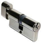 Ключевой цилиндр MORELLI с поворотной ручкой (60 мм) 60CK BN, цвет — черный никель