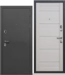 Входная дверь 9см Серебро / Лиственница беж Царга