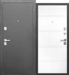 Входная дверь 9см Серебро / Эмалит белый