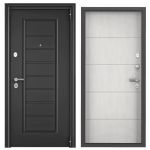 Входная дверь Delta-100 MP Темно-серый букле графит VDM-2 / Бетон известковый D28