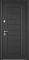 Входная дверь DELTA PRO MP Темно-серый букле графит VDM-2 / Лиственница белая CK6-CM (с зеркалом)