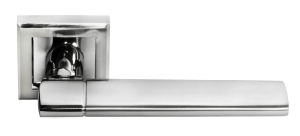 Ручка дверная MORELLI MH-21 SC/CP-S «AGBAR», цвет — матовый хром/полированный хром