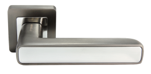 Ручка дверная MORELLI MH-44 GR/CP-S55, цвет — графит/полированный хром