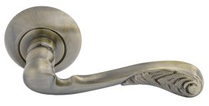 Ручка дверная MORELLI MH-08 AB «АНТИК», цвет — античная бронза