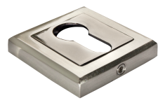 Накладка на ключевой цилиндр MORELLI MH-KH-S SN/BN, цвет — белый никель/черный никель