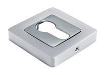 Накладки на ключевой цилиндр MORELLI MH-KH-S55 SC/CP, цвет — матовый хром/полированный хром