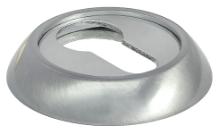 Накладки на ключевой цилиндр MORELLI MH-KH SC/CP, цвет — матовый хром/полированный хром