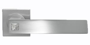 Ручка дверная MORELLI LUXURY DC-2-S CSA (MOUNTAIN OF LIGHT/ГОРА СВЕТА), цвет — матовый хром