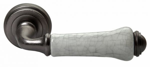 Ручка дверная MORELLI MH-41-CLASSIC OMS/GR, цвет — старое мат.серебро/серый
