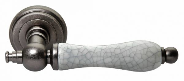 Ручка дверная MORELLI MH-42-CLASSIC OMS/GR, цвет — старое мат.серебро/серый
