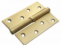 Петля MORELLI стальная разъёмная MSD 100X70X2.5 SG L/R, цвет — матовое золото