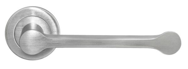 Ручка дверная MORELLI LUXURY NC-3 CSA (RAIN/ДОЖДЬ), цвет — матовый хром