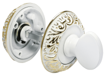 Завертка сантехническая MORELLI MH-WC-CLP W/PG, цвет — белый/золото