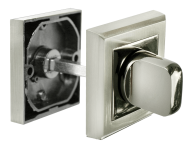 Завертка сантехническая MORELLI MH-WC-S SN/BN, цвет — белый никель/черный никель